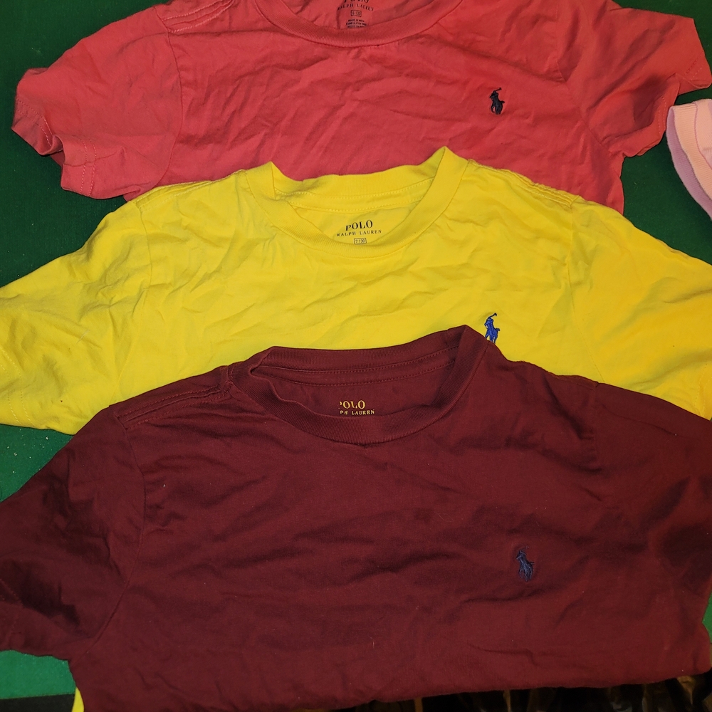 Polo by Ralph Lauren Kids' T-Shirts - Red, Yellow, and Burgundy